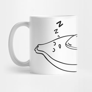 Lazy Sleeping Avocado Cute Drawing Mug